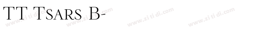 TT Tsars B字体转换 TT Tsars B字体转换